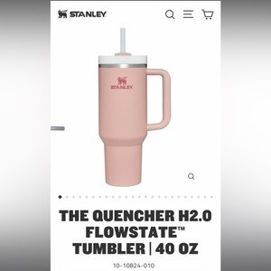 PINK DUST STANLEY 40 OZ QUENCHER!!